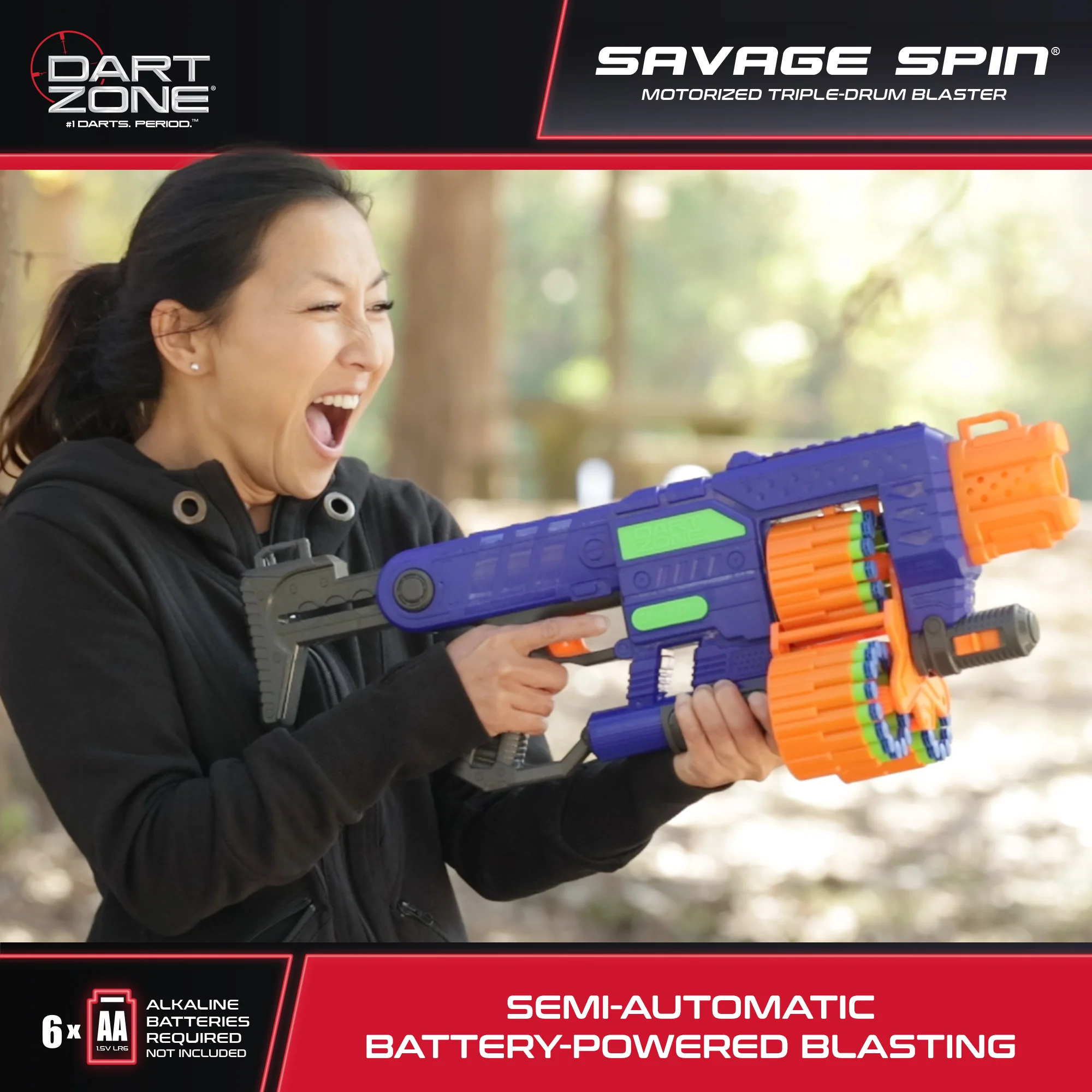 Savage Spin Triple-Drum Motorized Blaster - Image 6